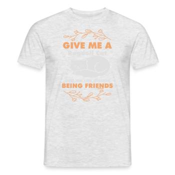 Give Me A Ragdoll Cat And We Cann Discuss Being Fr - Men's T-Shirt - heather grey - Front - AI Model Male 178 dark (178cm)