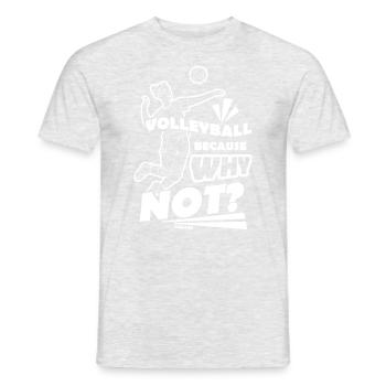 Volley-ball - T-shirt homme - gris chiné - Devant - AI Model Male 178 dark (178cm)