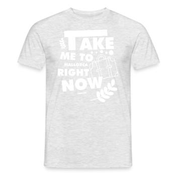Mallorca Holiday Travel Recreation - Men's T-Shirt - heather grey - Front - AI Model Male 178 dark (178cm)