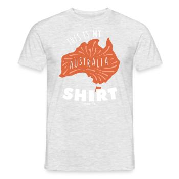 This Is My Australia Shirt - Men's T-Shirt - heather grey - Front - AI Model Male 178 dark (178cm)