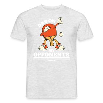 Dab On My Opponents Table Tennis - Men's T-Shirt - heather grey - Front - AI Model Male 178 dark (178cm)
