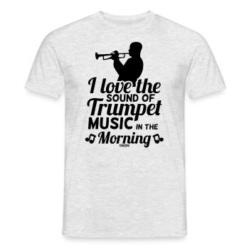 Trumpet Wind Music Orchestra Music School - Men's T-Shirt - heather grey - Front - AI Model Male 178 dark (178cm)