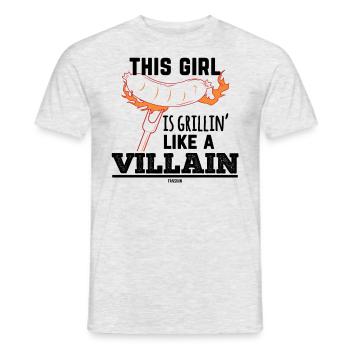 Crickets femme drôle de dire - T-shirt homme - gris chiné - Devant - AI Model Male 178 dark (178cm)