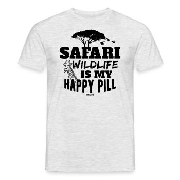 Giraffe - Men's T-Shirt - heather grey - Front - AI Model Male 178 dark (178cm)