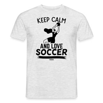 Goalkeeper Woman Girl Daughter Sports - Men's T-Shirt - heather grey - Front - AI Model Male 178 dark (178cm)
