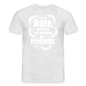 Snack Hot Dog Fast Food - Men's T-Shirt - heather grey - Front - AI Model Male 178 dark (178cm)