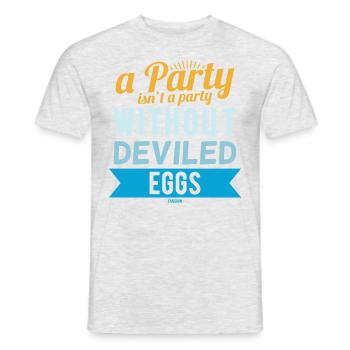 Day of stuffed eggs - Men's T-Shirt - heather grey - Front - AI Model Male 178 dark (178cm)