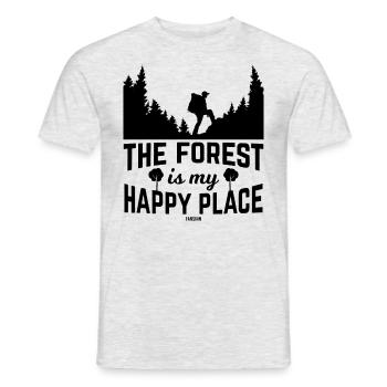 Forest Nature Camping Mountains - Men's T-Shirt - heather grey - Front - AI Model Male 178 dark (178cm)