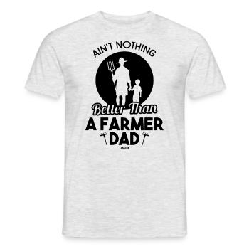 Il n’y a rien de mieux qu’un père d’agriculteur - T-shirt homme - gris chiné - Devant - AI Model Male 178 dark (178cm)