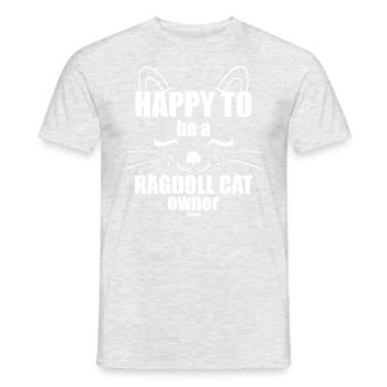 Ragdoll - Men's T-Shirt - heather grey - Front - AI Model Male 178 dark (178cm)