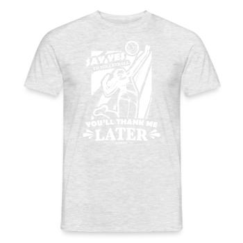 Volleyball Beachvolleyball Geschenk Strand - Männer T-Shirt - Grau meliert - Vorne - AI Model Male 178 dark (178cm)