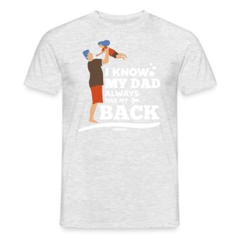 Père et fille - T-shirt homme - gris chiné - Devant - AI Model Male 178 dark (178cm)