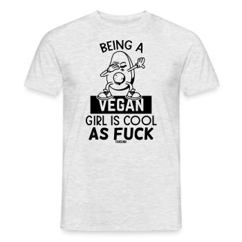 Vegan Dicton Fuck Avocado - T-shirt homme - gris chiné - Devant - AI Model Male 178 dark (178cm)