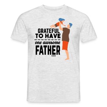 Vatertagsgeschenk für einen tollen Papa - Männer T-Shirt - Grau meliert - Vorne - AI Model Male 178 dark (178cm)