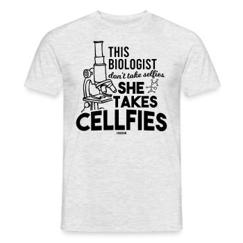 Assistant scientifique de laboratoire chimique - T-shirt homme - gris chiné - Devant - AI Model Male 178 dark (178cm)
