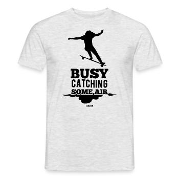 Girl Halfpipe Skateboard Woman - Men's T-Shirt - heather grey - Front - AI Model Male 178 dark (178cm)