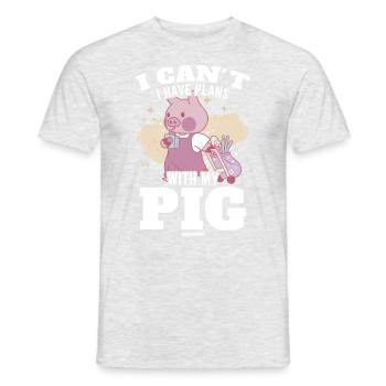 Cochon - T-shirt homme - gris chiné - Devant - AI Model Male 178 dark (178cm)