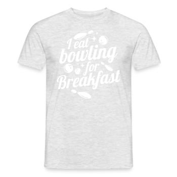 Kegelteam Geschenkidee - Männer T-Shirt - Grau meliert - Vorne - AI Model Male 178 dark (178cm)