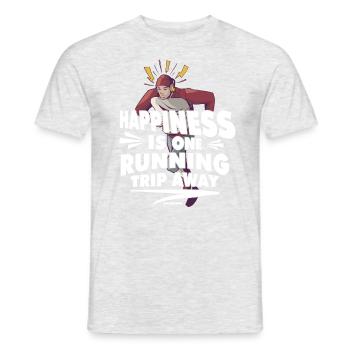 Running Jogging Sports Racing Training Gift - Men's T-Shirt - heather grey - Front - AI Model Male 178 dark (178cm)
