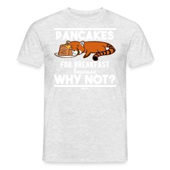 Pancakes for breakfast - Men's T-Shirt - heather grey - Front - AI Model Male 178 dark (178cm)
