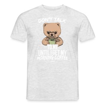 drôle de dire café de mauvaise humeur - T-shirt homme - gris chiné - Devant - AI Model Male 178 dark (178cm)