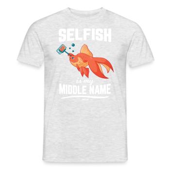 Kampffisch Fisch Meer Aquarium Aquaristik - Männer T-Shirt - Grau meliert - Vorne - AI Model Male 178 dark (178cm)
