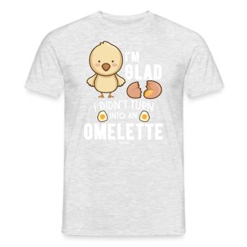Baby Kids Chick Poulet - T-shirt homme - gris chiné - Devant - AI Model Male 178 dark (178cm)