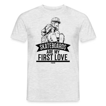 Patinage Femme Sports Extrêmes Hiphop - T-shirt homme - gris chiné - Devant - AI Model Male 178 dark (178cm)