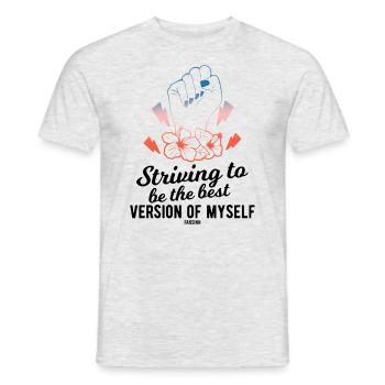 starke Frau - Männer T-Shirt - Grau meliert - Vorne - AI Model Male 178 dark (178cm)