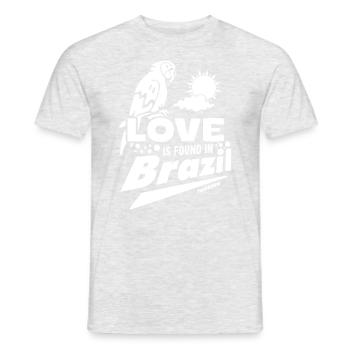 Brasilien - Männer T-Shirt - Grau meliert - Vorne - AI Model Male 178 dark (178cm)