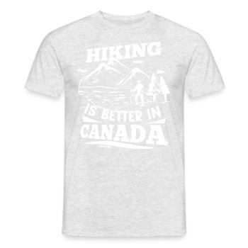 Canada Flag Kanada Flagge Ottawa Vancouver Fahne - Männer T-Shirt - Grau meliert - Vorne - AI Model Male 178 dark (178cm)
