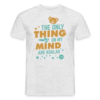 I'm just thinking of koalas from Australia - Men's T-Shirt - heather grey - Front - AI Model Male 178 dark (178cm)