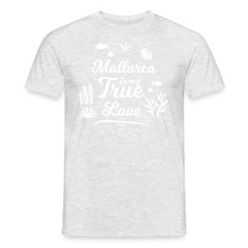 Mallorca Spanien Insel Balearen Geschenkidee - Männer T-Shirt - Grau meliert - Vorne - AI Model Male 178 dark (178cm)