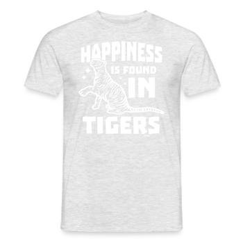 weißer Tiger - Männer T-Shirt - Grau meliert - Vorne - AI Model Male 178 dark (178cm)