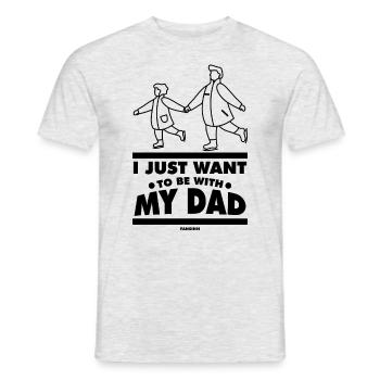 Père et fille - T-shirt homme - gris chiné - Devant - AI Model Male 178 dark (178cm)