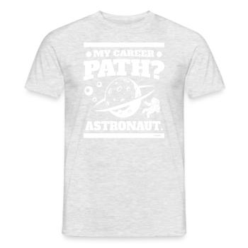 Aventure professionnelle de carrière d’astronaute - T-shirt homme - gris chiné - Devant - AI Model Male 178 dark (178cm)