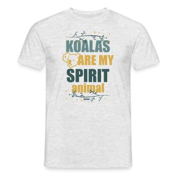 Koalas Are My Spirit Animal - Männer T-Shirt - Grau meliert - Vorne - AI Model Male 178 dark (178cm)