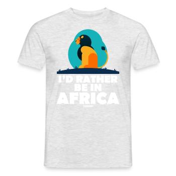 I'd Rather Be In Africa - Männer T-Shirt - Grau meliert - Vorne - AI Model Male 178 dark (178cm)