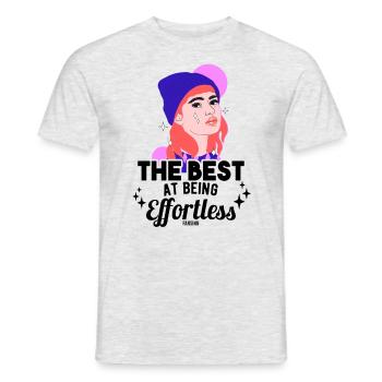 cooles Mädchen - Männer T-Shirt - Grau meliert - Vorne - AI Model Male 178 dark (178cm)