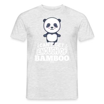 kann nicht genug von Bambus bekommen - Männer T-Shirt - Grau meliert - Vorne - AI Model Male 178 dark (178cm)