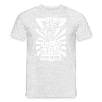 Skateboard - Männer T-Shirt - Grau meliert - Vorne - AI Model Male 178 dark (178cm)
