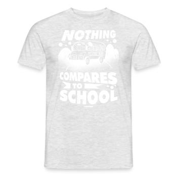 Schulbus - Männer T-Shirt - Grau meliert - Vorne - AI Model Male 178 dark (178cm)