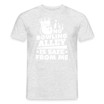 Bowling Hobby Leidenschaft Bowler - Männer T-Shirt - Grau meliert - Vorne - AI Model Male 178 dark (178cm)