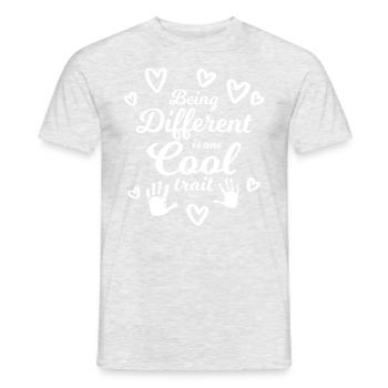 Autist Liebe Herz Autismus Geschenk - Männer T-Shirt - Grau meliert - Vorne - AI Model Male 178 dark (178cm)
