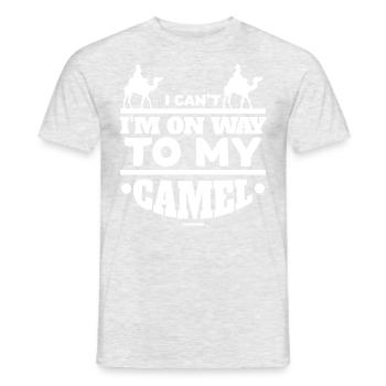 I Can't I'm On My Way To My Camel - Men's T-Shirt - heather grey - Front - AI Model Male 178 dark (178cm)