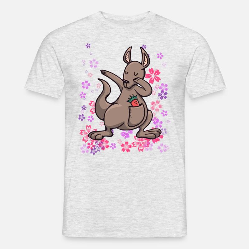 Känguru Australien Beuteltier Mädchen - Männer T-Shirt - Grau meliert