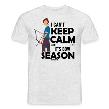 Archery Bow and Arrow Hunter - Men's T-Shirt - heather grey - Front - AI Model Male 178 dark (178cm)