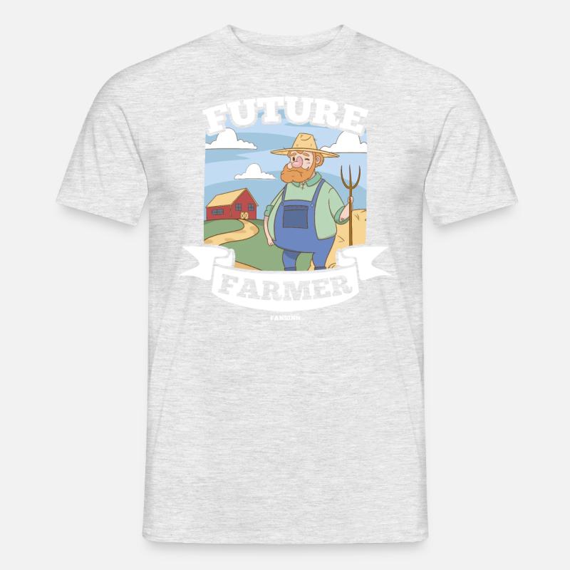 Future Farmer - Männer T-Shirt - Grau meliert
