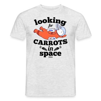 Rabbit Astronaut Sciences spatiales - T-shirt homme - gris chiné - Devant - AI Model Male 178 dark (178cm)