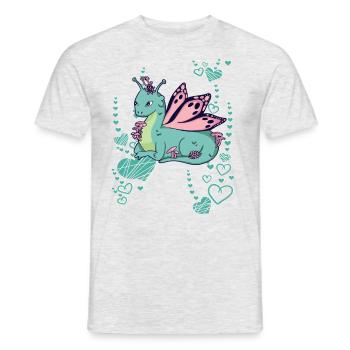 Dragon - T-shirt homme - gris chiné - Devant - AI Model Male 178 dark (178cm)